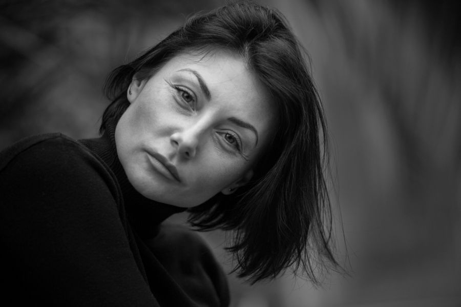 Retrato en blanco y negro