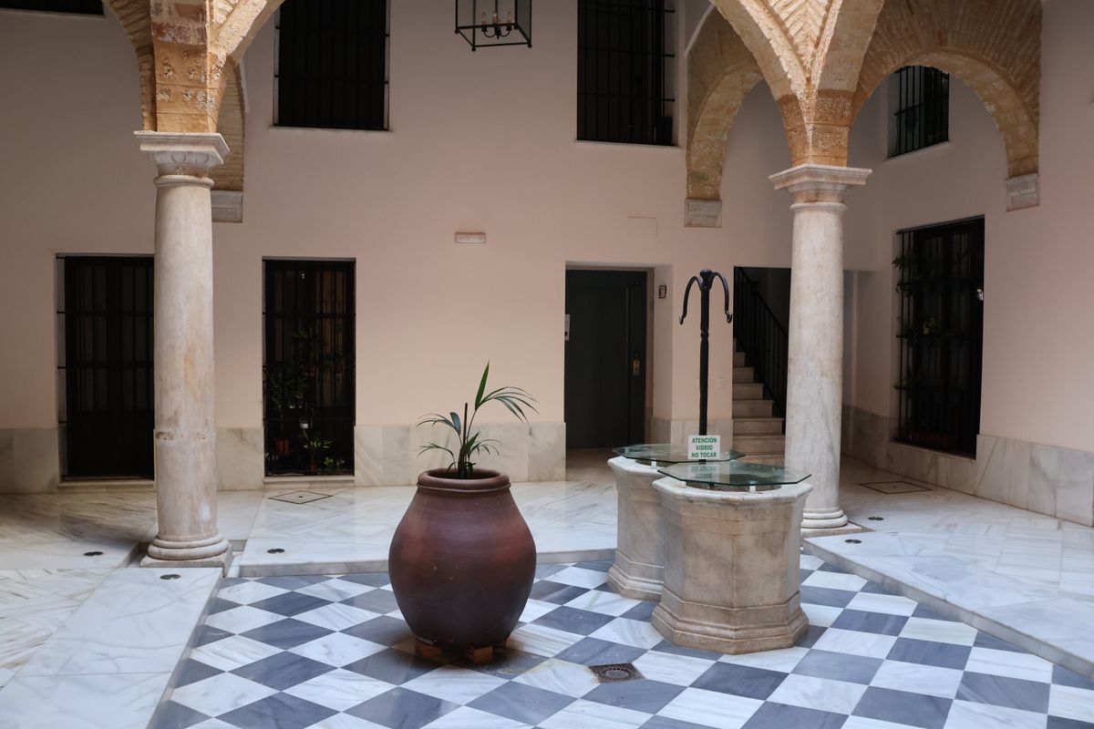 Patio interior de la casa